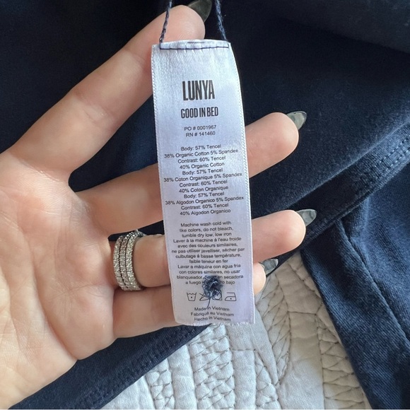 Lunya - Slumberknit™ Long Sleeve Top - Deep Blue - Picture 6 of 12